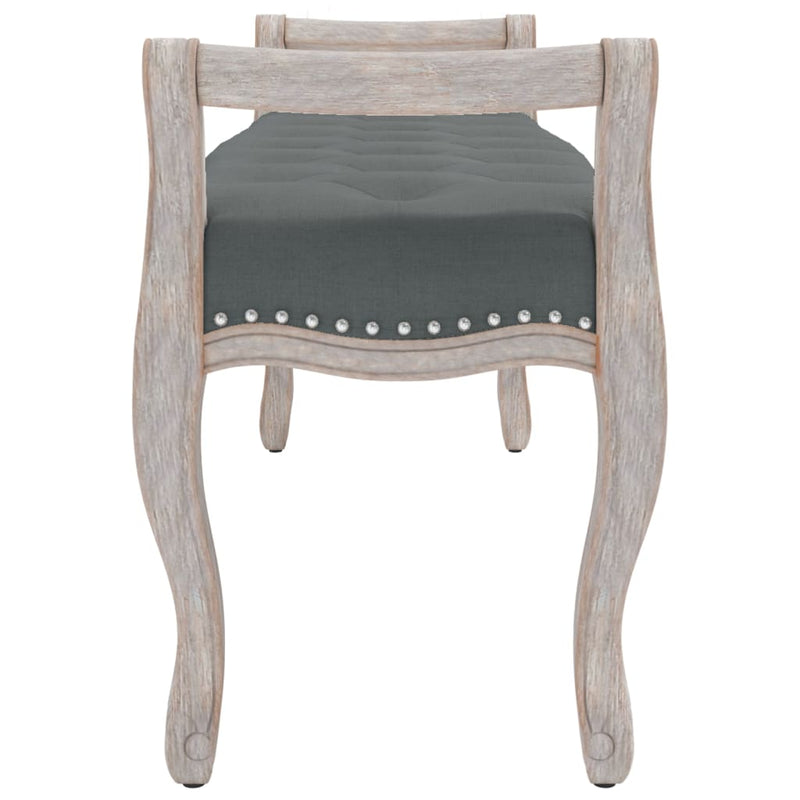 vidaXL Bench Dark Grey 110x40x70 cm Fabric