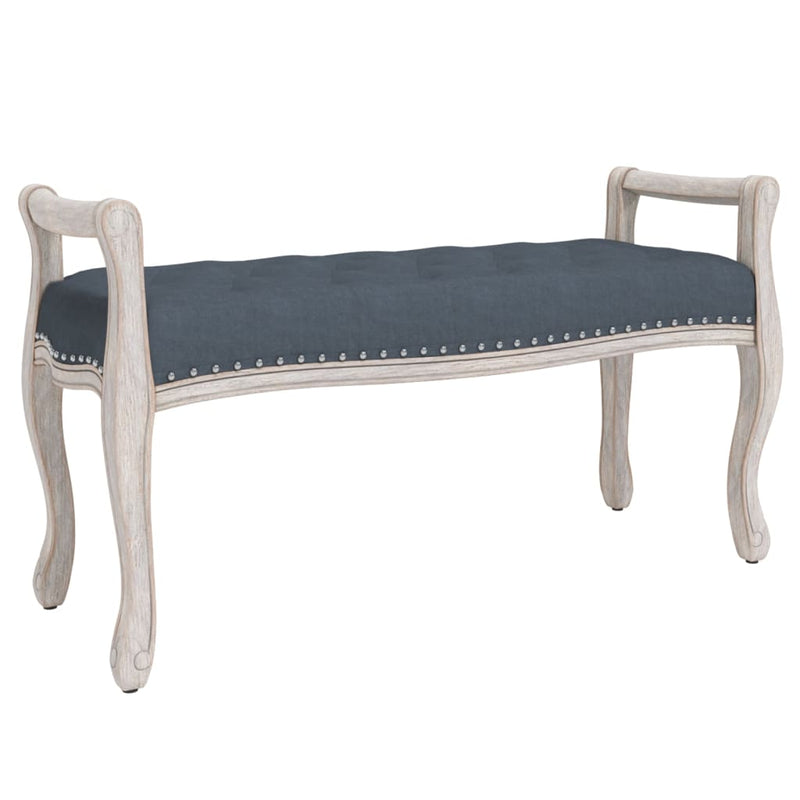 vidaXL Bench Dark Grey 80x40x49 cm Velvet