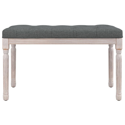 vidaXL Bench Dark Grey 110x40x70 cm Fabric