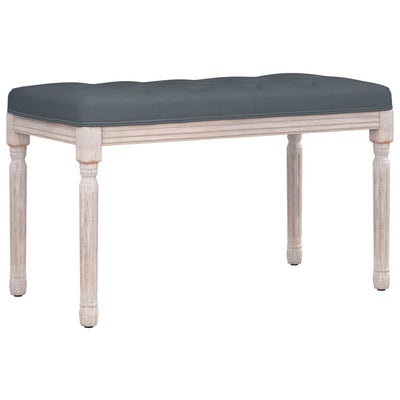 vidaXL Bench Dark Grey 80x40x49 cm Velvet