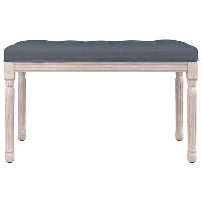 vidaXL Bench Dark Grey 80x40x49 cm Velvet