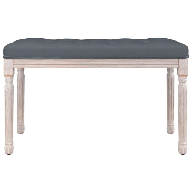 vidaXL Bench Dark Grey 80x40x49 cm Velvet