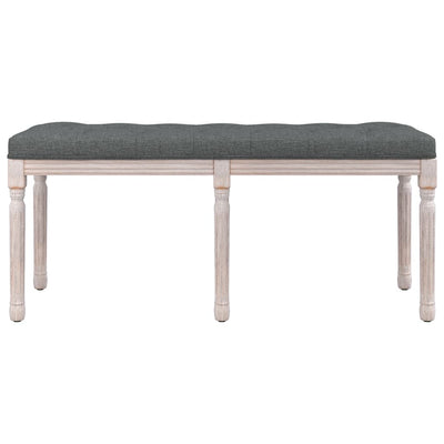 vidaXL Bench Dark Grey 110x40x70 cm Fabric