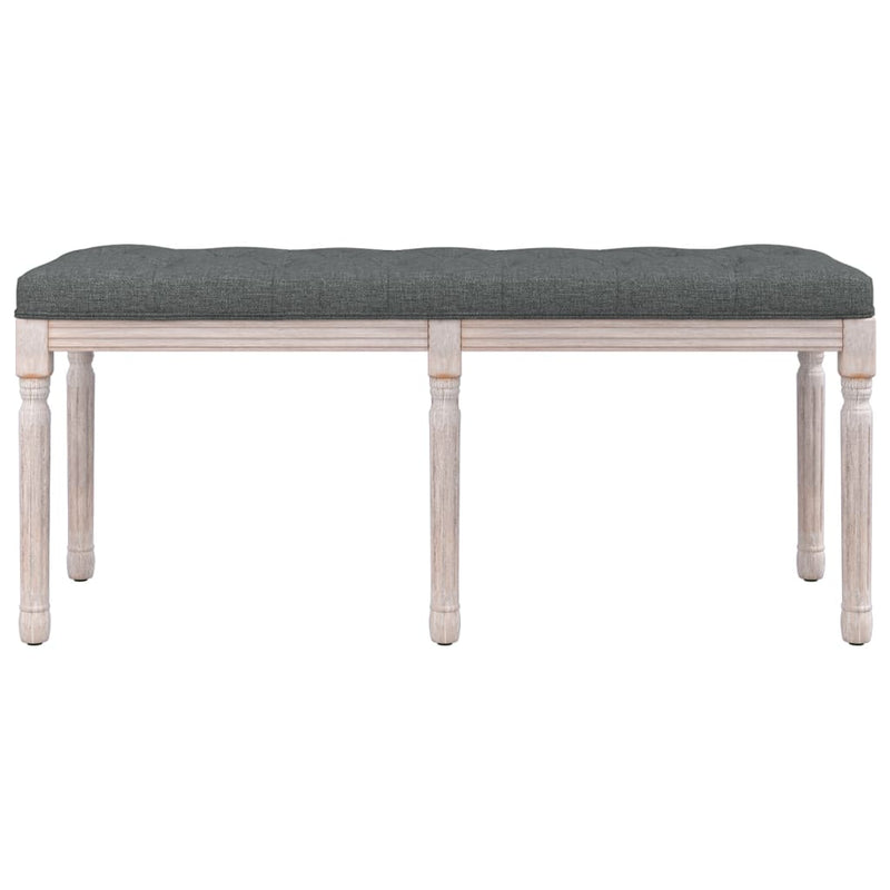vidaXL Bench Dark Grey 110x40x70 cm Fabric