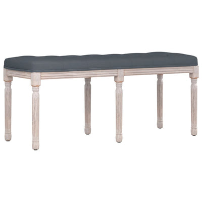 vidaXL Bench Dark Grey 80x40x49 cm Velvet