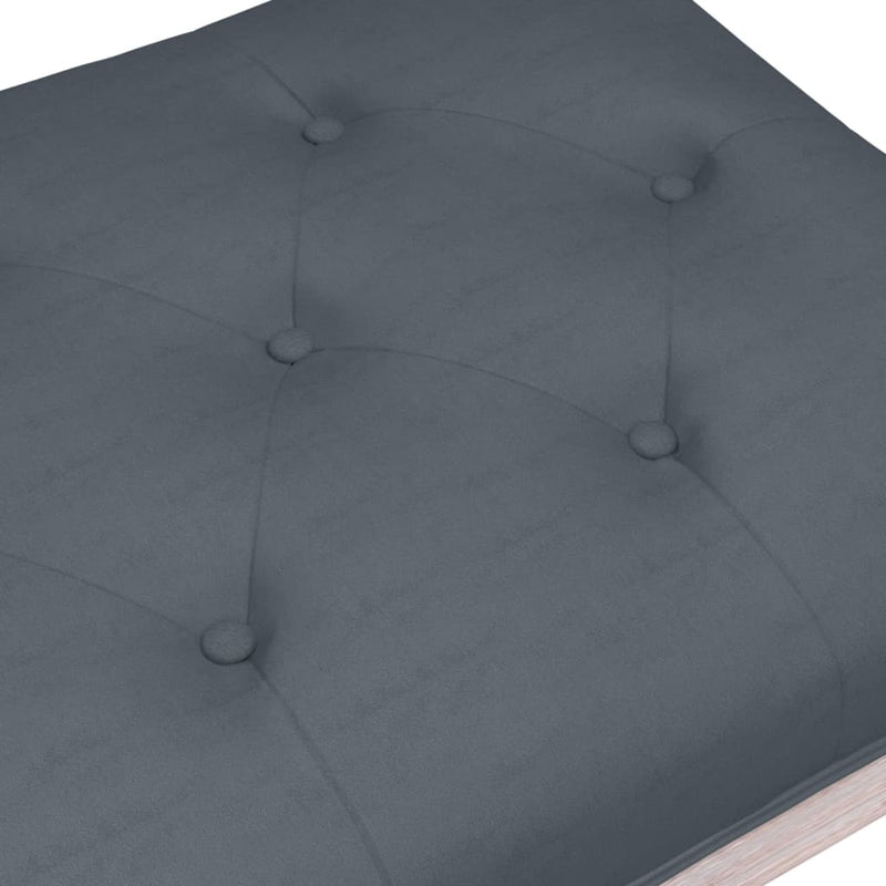 vidaXL Bench Dark Grey 80x40x49 cm Velvet