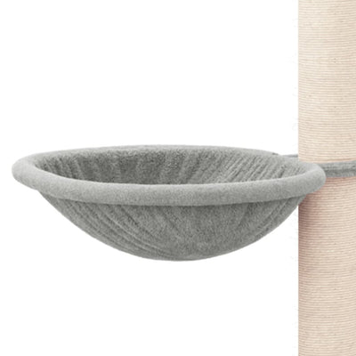 vidaXL Cat Tree with Sisal Scratching Posts Cream 94.5 cm