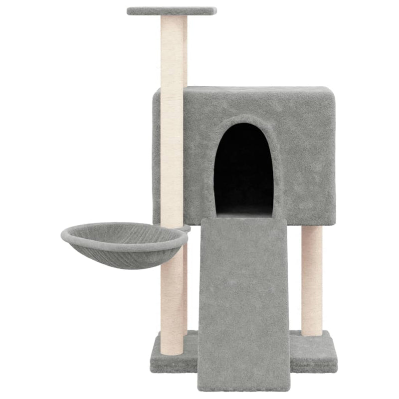 vidaXL Cat Tree with Sisal Scratching Posts Cream 96 cm