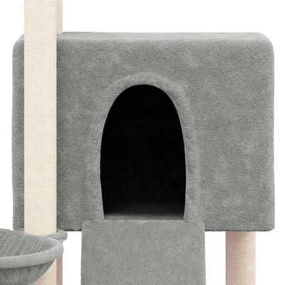 vidaXL Cat Tree with Sisal Scratching Posts Cream 96 cm