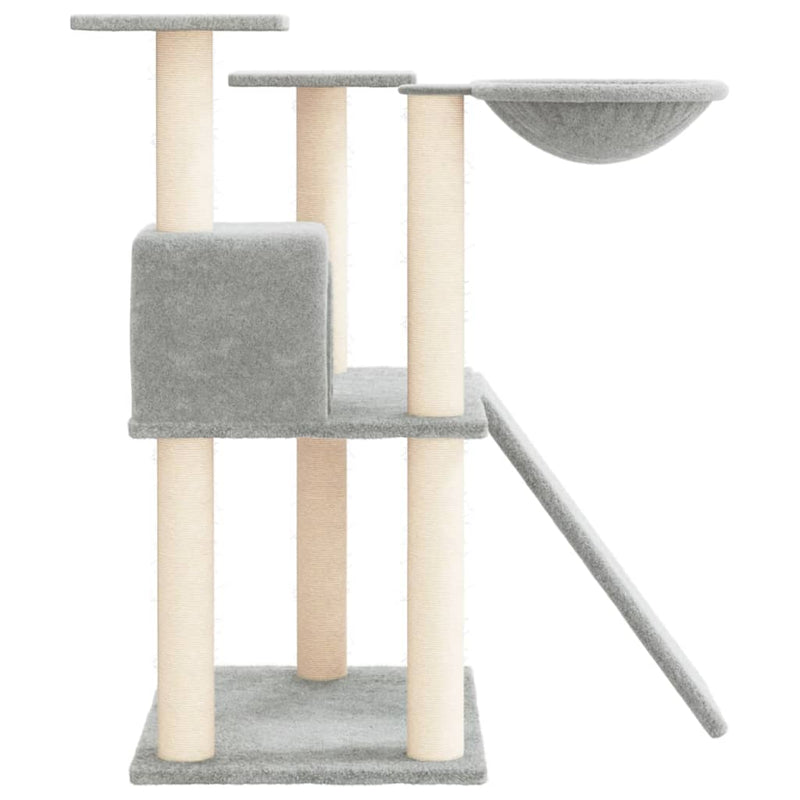 vidaXL Cat Tree with Sisal Scratching Posts Cream 82 cm