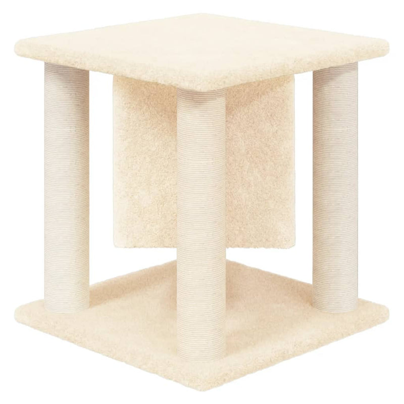 vidaXL Cat Tree with Sisal Scratching Posts Light Grey 37 cm