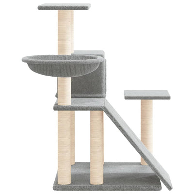 vidaXL Cat Tree with Sisal Scratching Posts Cream 82 cm