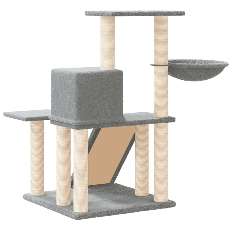 vidaXL Cat Tree with Sisal Scratching Posts Cream 82 cm