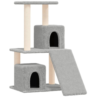 vidaXL Cat Tree with Sisal Scratching Posts Cream 82 cm