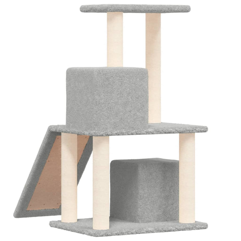 vidaXL Cat Tree with Sisal Scratching Posts Cream 82 cm