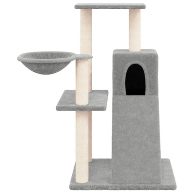 vidaXL Cat Tree with Sisal Scratching Posts Cream 94 cm