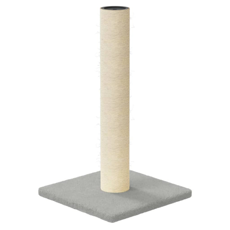 vidaXL Cat Scratching Post Cream 22x22x45 cm