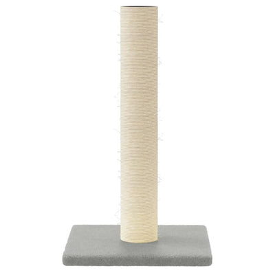 vidaXL Cat Scratching Post Cream 22x22x45 cm