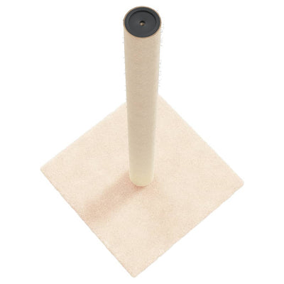vidaXL Cat Scratching Post Cream 22x22x45 cm