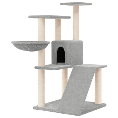 vidaXL Cat Tree with Sisal Scratching Posts Cream 94 cm