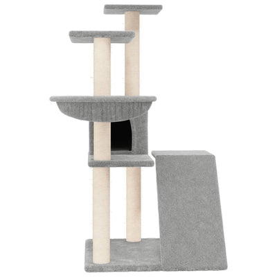 vidaXL Cat Tree with Sisal Scratching Posts Cream 94 cm