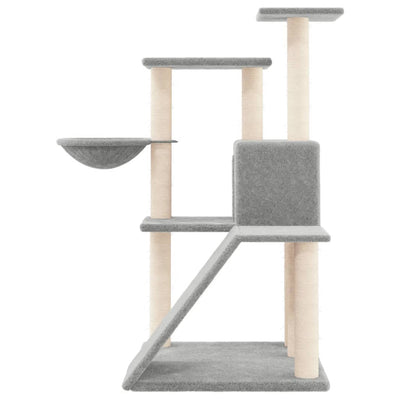 vidaXL Cat Tree with Sisal Scratching Posts Cream 94 cm