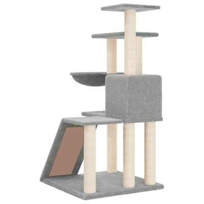 vidaXL Cat Tree with Sisal Scratching Posts Cream 94 cm