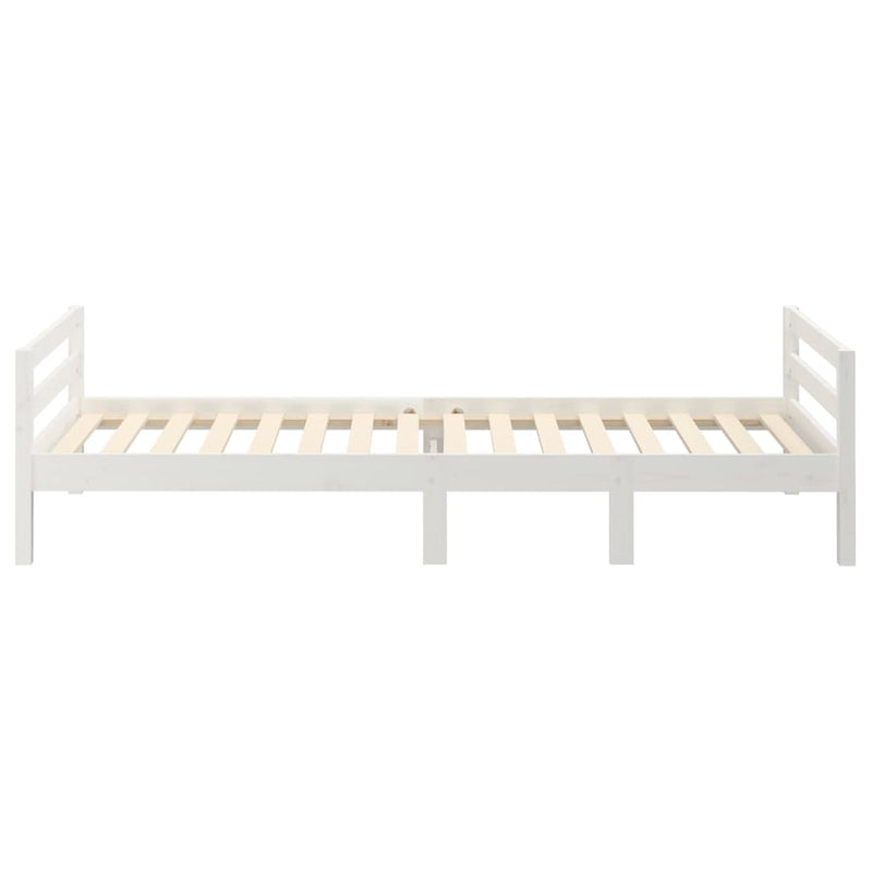 vidaXL Bed Frame without Mattress Black 90x190 cm Solid Wood Pine