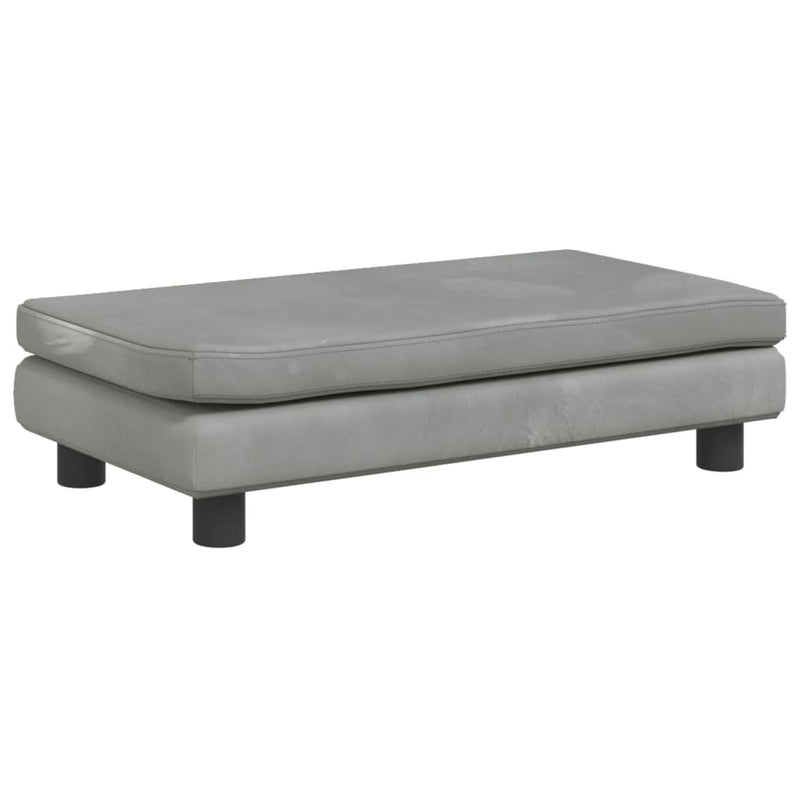 vidaXL Dog Bed with Extension Light Grey 100x50x30 cm Velvet