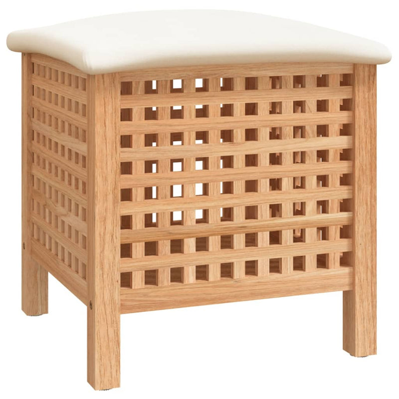 vidaXL Bathroom Stool 48x47.5x52 cm Solid Wood Walnut