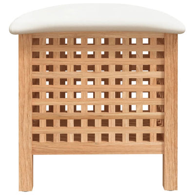 vidaXL Bathroom Stool 48x47.5x52 cm Solid Wood Walnut