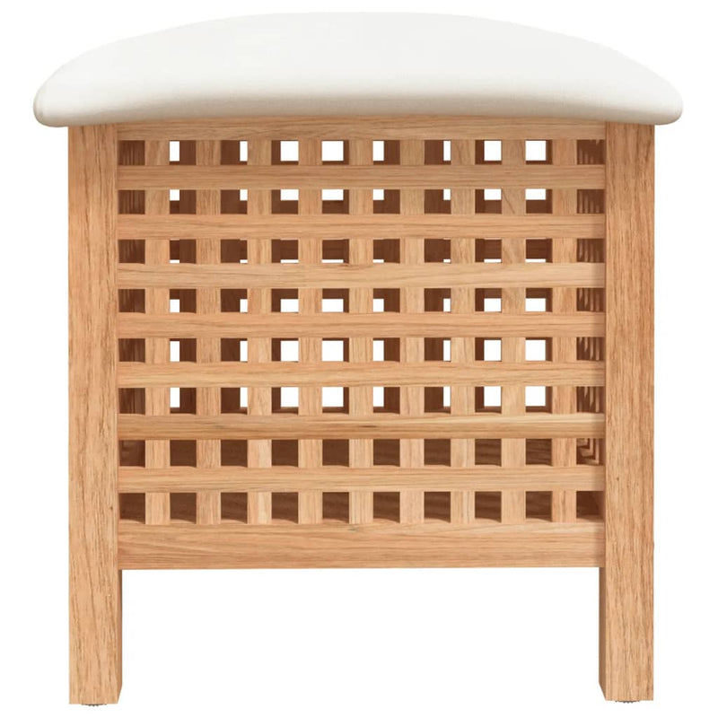 vidaXL Bathroom Stool 48x47.5x52 cm Solid Wood Walnut