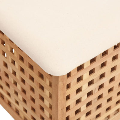 vidaXL Bathroom Stool 48x47.5x52 cm Solid Wood Walnut