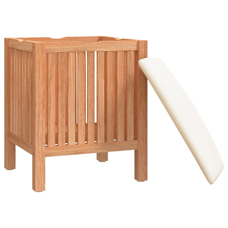 vidaXL Bathroom Stool 40.5x40.5x56 cm Solid Wood Walnut