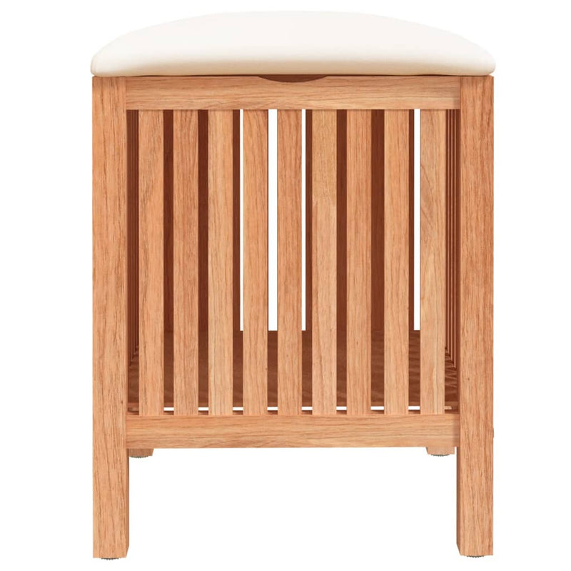 vidaXL Bathroom Stool 40.5x40.5x56 cm Solid Wood Walnut