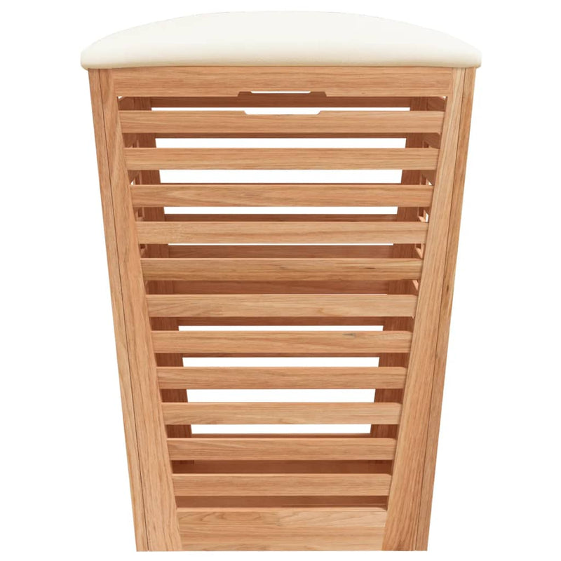 vidaXL Bathroom Stool 40.5x40.5x56 cm Solid Wood Walnut