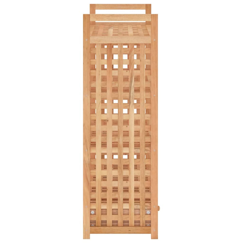 vidaXL Shoe Rack with Drawer 70x27x81 cm Solid Wood Walnut