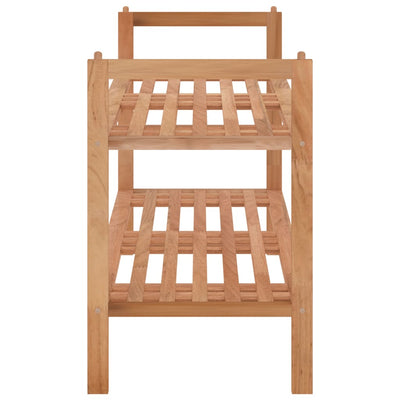 vidaXL Shoe Rack 69x27x41 cm Solid Wood Walnut