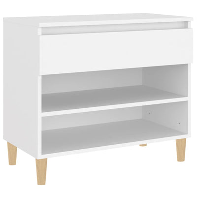 vidaXL Shoe Cabinet White 70x36x60 cm Engineered Wood