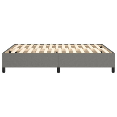 vidaXL Bed Frame without Mattress Dark Grey Double Fabric