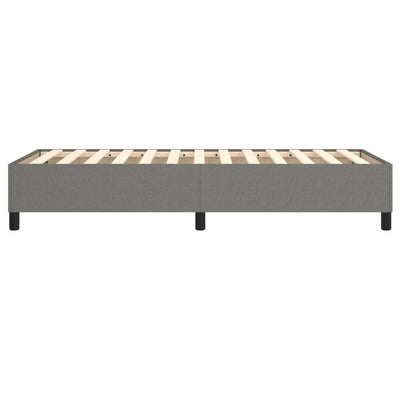 vidaXL Bed Frame without Mattress Dark Grey Double Fabric