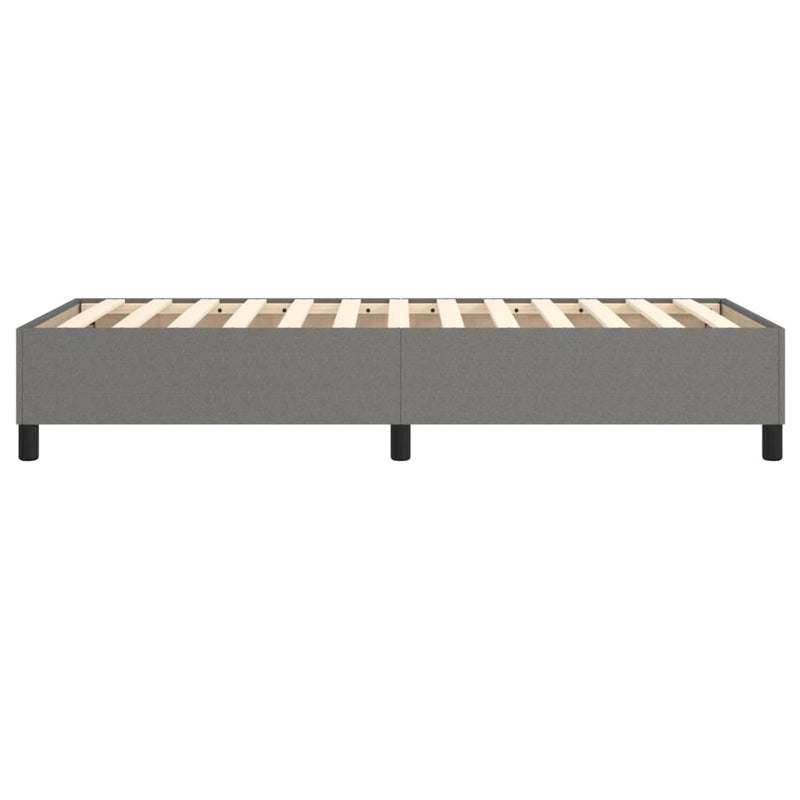 vidaXL Bed Frame without Mattress Dark Grey Double Fabric