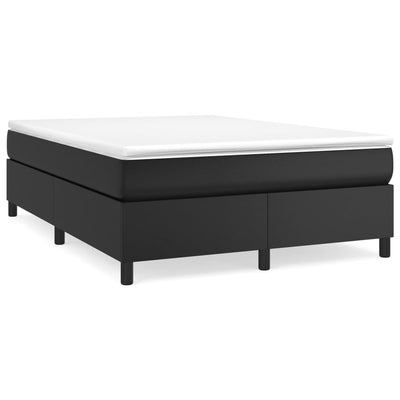 vidaXL Bed Frame without Mattress Black Queen Faux Leather