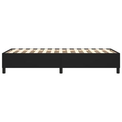 vidaXL Bed Frame without Mattress Black Queen Faux Leather