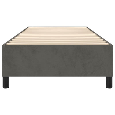 vidaXL Bed Frame without Mattress Dark Grey King Single Velvet