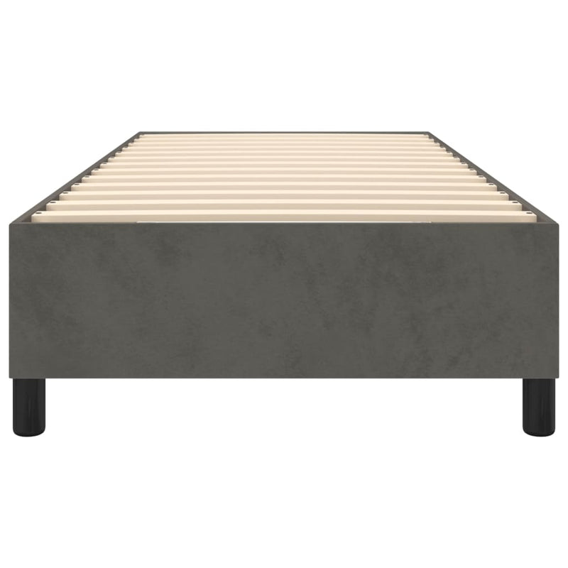 vidaXL Bed Frame without Mattress Dark Grey King Single Velvet