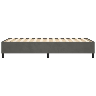 vidaXL Bed Frame without Mattress Dark Grey King Single Velvet