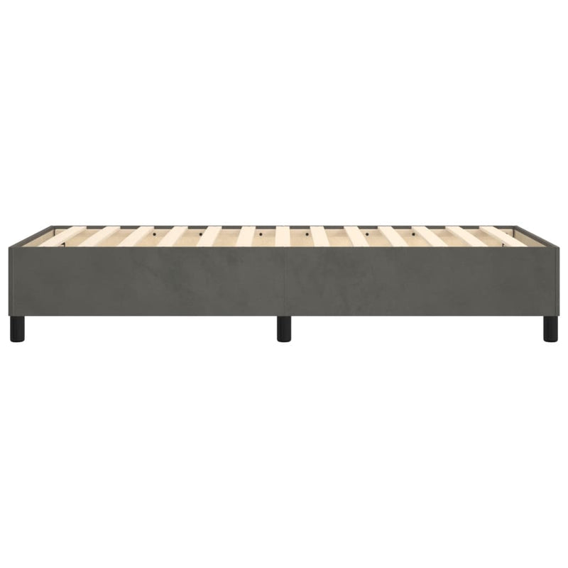 vidaXL Bed Frame without Mattress Dark Grey King Single Velvet