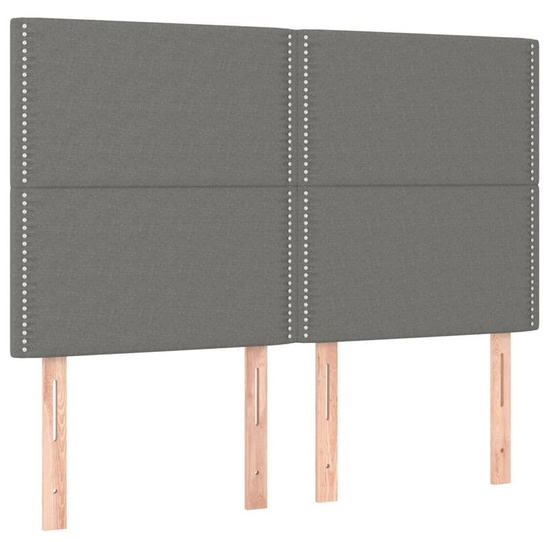 vidaXL Headboards 2 pcs Dark Grey 80 cm Fabric