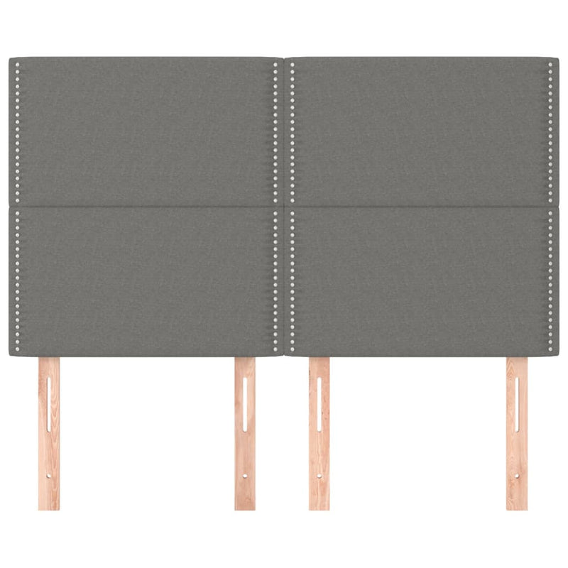 vidaXL Headboards 2 pcs Dark Grey 80 cm Fabric